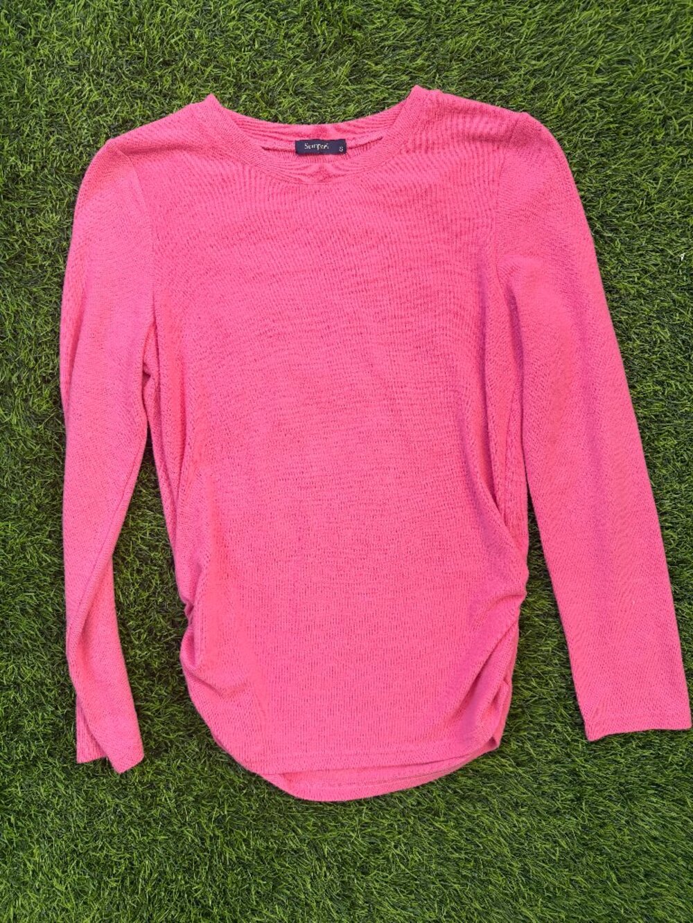 Pink Sweater Raunched Sizes - Picture 2 of 2